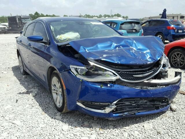 1C3CCCAG6GN117794 - 2016 CHRYSLER 200 LIMITE BLUE photo 1