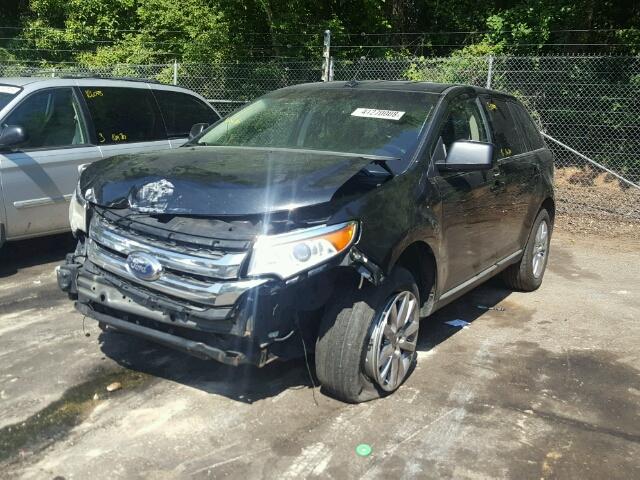 2FMDK4KC3BBA54156 - 2011 FORD EDGE LIMIT BLACK photo 2