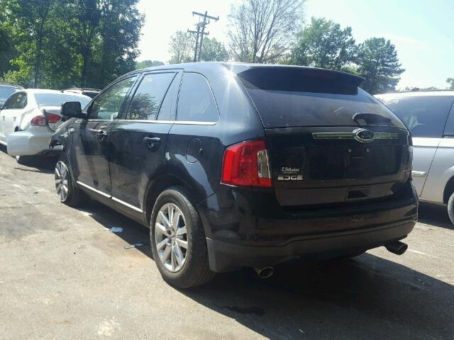 2FMDK4KC3BBA54156 - 2011 FORD EDGE LIMIT BLACK photo 3