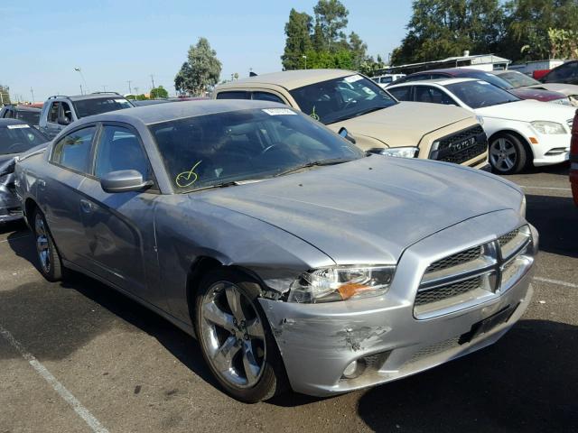 2C3CDXHG3DH665119 - 2013 DODGE CHARGER SX SILVER photo 1