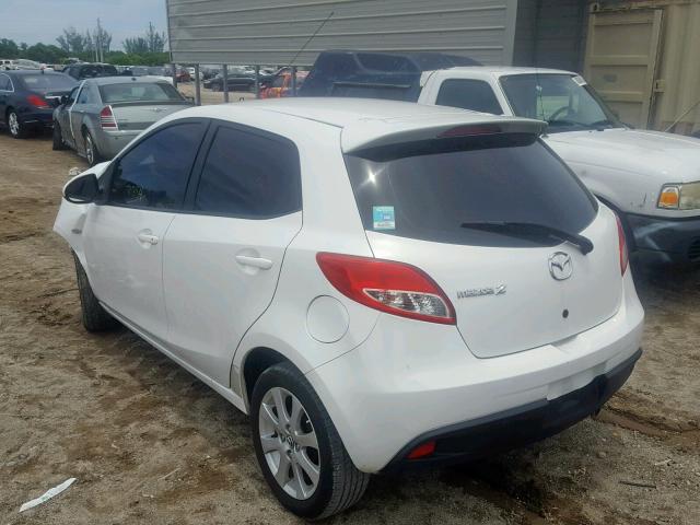 JM1DE1LY7D0160151 - 2013 MAZDA MAZDA2 WHITE photo 3