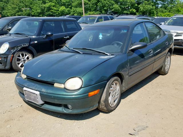 1B3ES47Y1XD170875 - 1999 DODGE NEON HIGHL GREEN photo 2