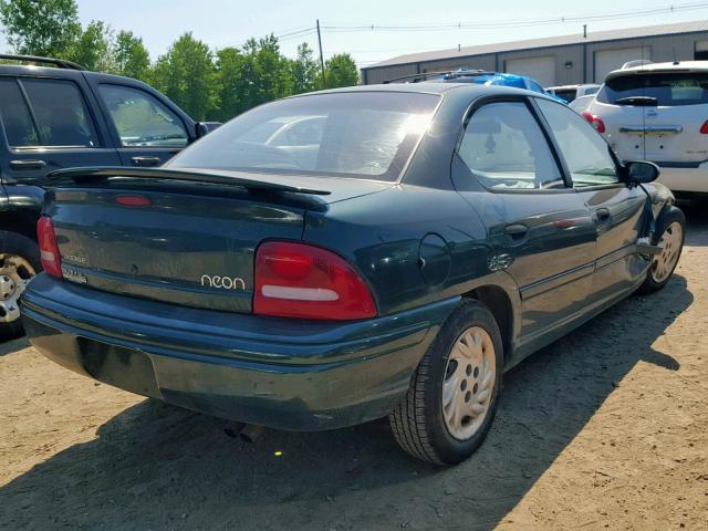 1B3ES47Y1XD170875 - 1999 DODGE NEON HIGHL GREEN photo 4