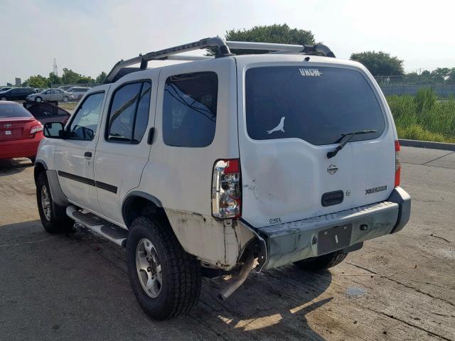 5N1ED28Y01C551458 - 2001 NISSAN XTERRA XE WHITE photo 3