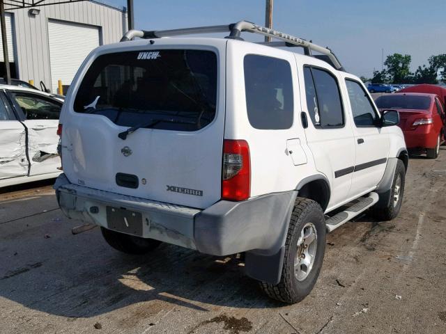 5N1ED28Y01C551458 - 2001 NISSAN XTERRA XE WHITE photo 4