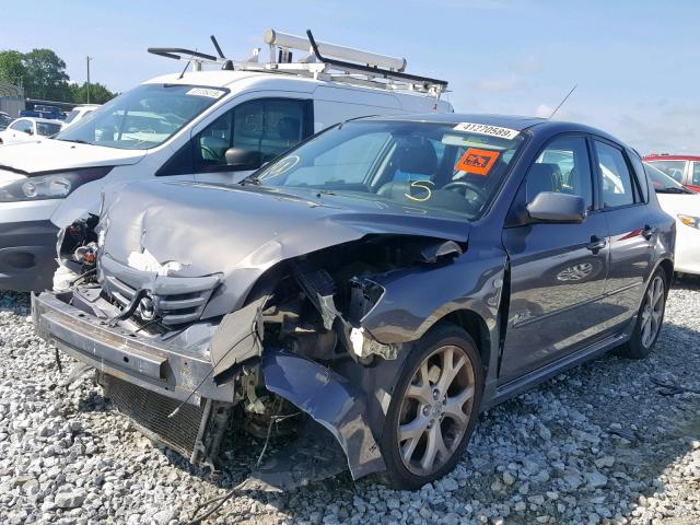 JM1BK344771692568 - 2007 MAZDA 3 HATCHBAC GRAY photo 2