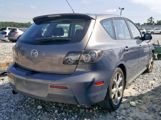 JM1BK344771692568 - 2007 MAZDA 3 HATCHBAC GRAY photo 4