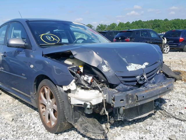 JM1BK344771692568 - 2007 MAZDA 3 HATCHBAC GRAY photo 9