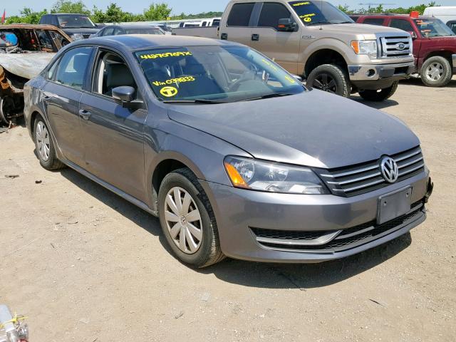 1VWAH7A39DC039833 - 2013 VOLKSWAGEN PASSAT S GRAY photo 1