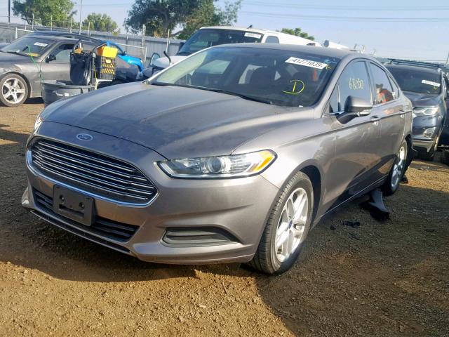 3FA6P0H71ER260315 - 2014 FORD FUSION SE GRAY photo 2