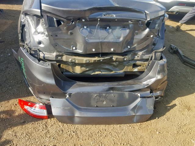 3FA6P0H71ER260315 - 2014 FORD FUSION SE GRAY photo 9