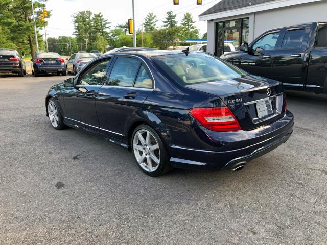 WDDGF4HB8EA960541 - 2014 MERCEDES-BENZ C 250 BLUE photo 4