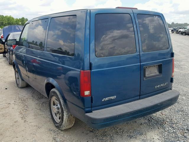 1GNDM19X13B115928 - 2003 CHEVROLET ASTRO BLUE photo 3