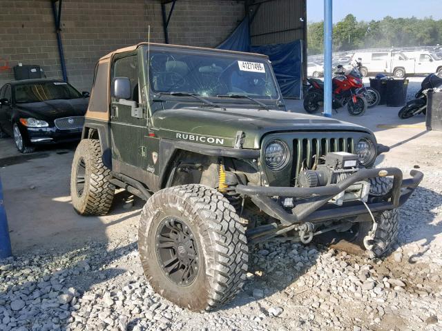 1J4FA39S86P779929 - 2006 JEEP WRANGLER X GREEN photo 1