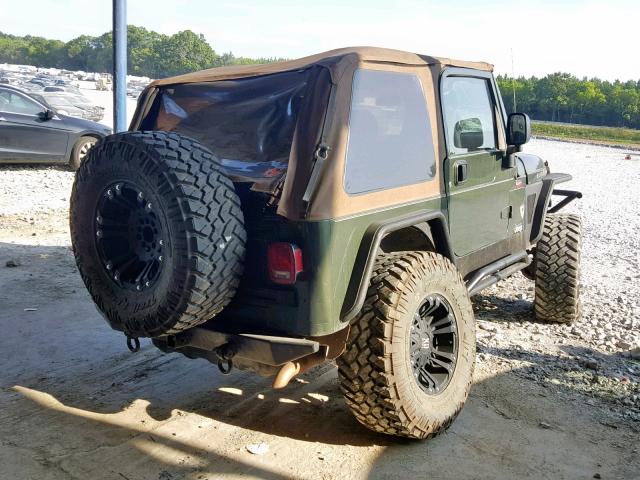 1J4FA39S86P779929 - 2006 JEEP WRANGLER X GREEN photo 4