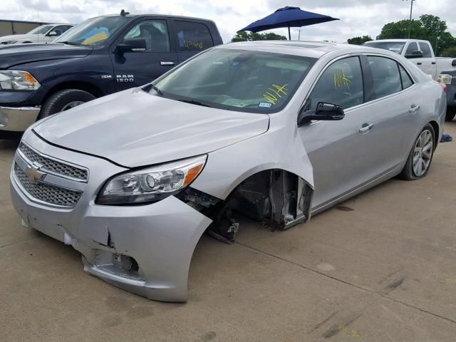 1G11H5SA9DF304892 - 2013 CHEVROLET MALIBU LTZ ვერცხლისფერი ფოტო 2