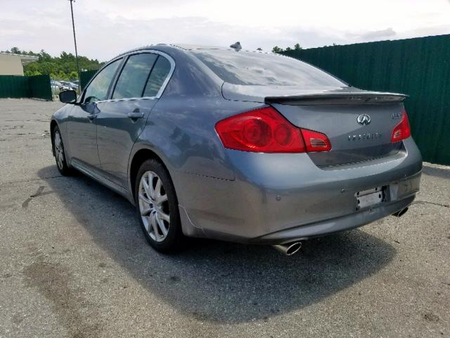 JN1CV6ARXCM674378 - 2012 INFINITI G37 GRAY photo 3