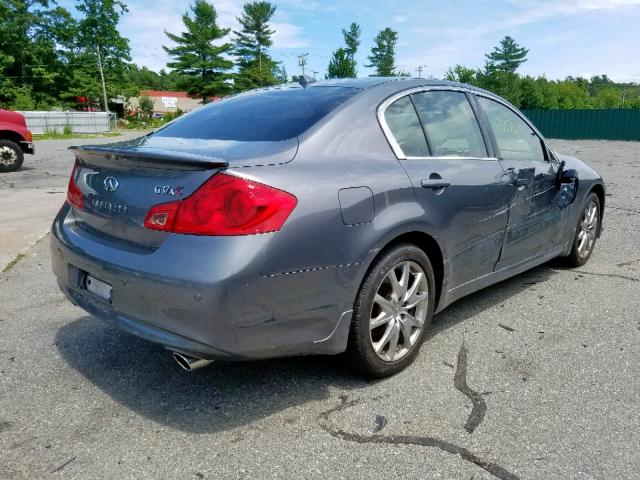 JN1CV6ARXCM674378 - 2012 INFINITI G37 GRAY photo 4