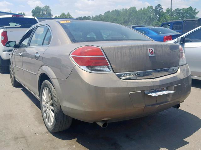 1G8ZV57727F164151 - 2007 SATURN AURA XR BEIGE photo 3