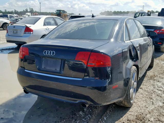 WAUBF78E78A083591 - 2008 AUDI A4 S-LINE BLACK photo 4