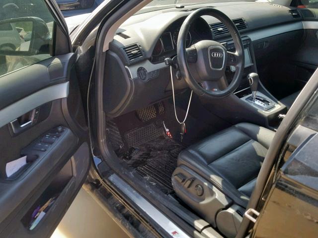 WAUBF78E78A083591 - 2008 AUDI A4 S-LINE BLACK photo 9