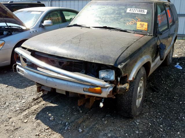 1GNDT13W1S2140829 - 1995 CHEVROLET BLAZER BLACK photo 9