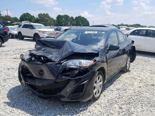 JM1BL1SG8A1269729 - 2010 MAZDA 3 I BLACK photo 2