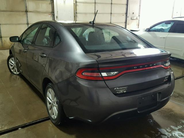 1C3CDFBB6ED920500 - 2014 DODGE DART SXT GRAY photo 3