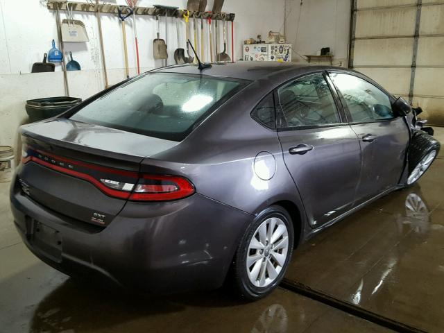 1C3CDFBB6ED920500 - 2014 DODGE DART SXT GRAY photo 4