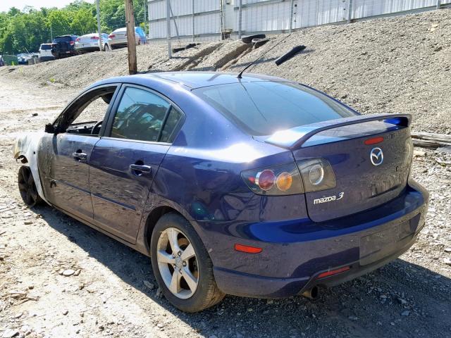 JM1BK323751337553 - 2005 MAZDA 3 S BLUE photo 3