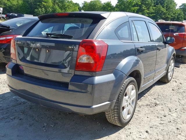 1B3HB48B37D549397 - 2007 DODGE CALIBER SX BLUE photo 4