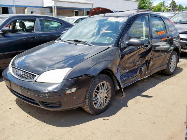 1FAFP37N57W282626 - 2007 FORD FOCUS ZX5 BLACK photo 2