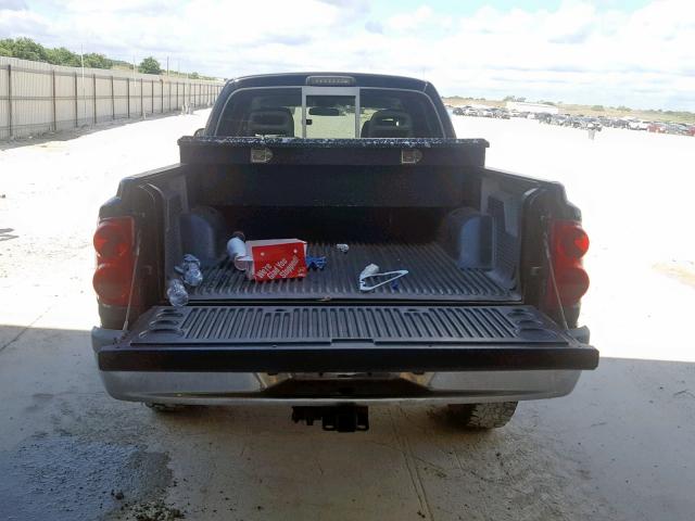 1D7HW48N55S309585 - 2005 DODGE DAKOTA QUA BLACK photo 6