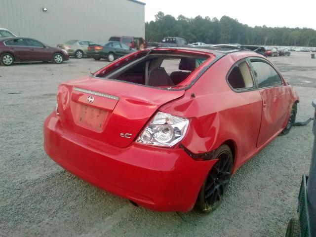 JTKDE177750050454 - 2005 TOYOTA SCION TC წითელი ფოტო 4