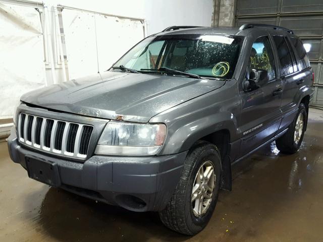 1J4GW48S04C156242 - 2004 JEEP GRAND CHER GRAY photo 2