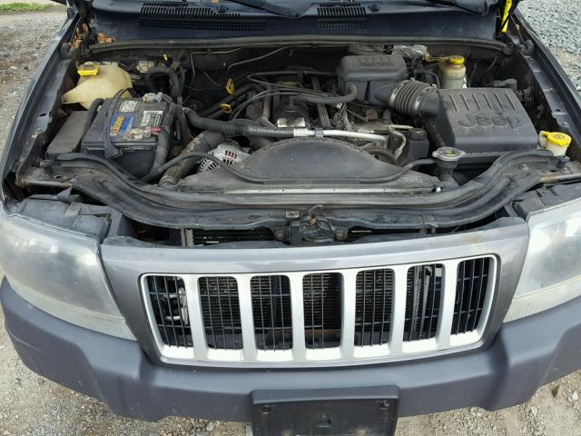 1J4GW48S04C156242 - 2004 JEEP GRAND CHER GRAY photo 7