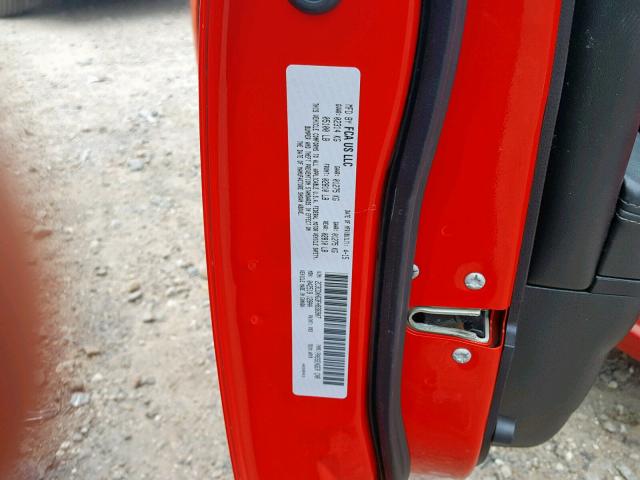 2C3CDXHG3FH836907 - 2015 DODGE CHARGER SX RED photo 10