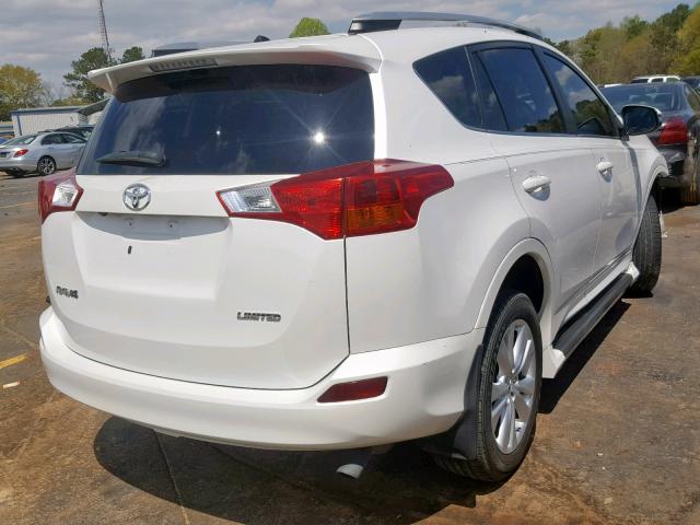 2T3YFREV3DW028421 - 2013 TOYOTA RAV4 LIMIT WHITE photo 4