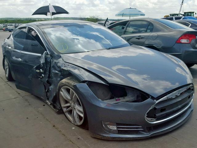 5YJSA1CN1DFP03424 - 2013 TESLA MODEL S GRAY photo 1