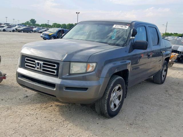 2HJYK16257H505769 - 2007 HONDA RIDGELINE GRAY photo 2