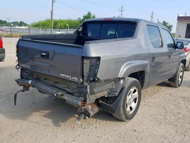 2HJYK16257H505769 - 2007 HONDA RIDGELINE GRAY photo 4