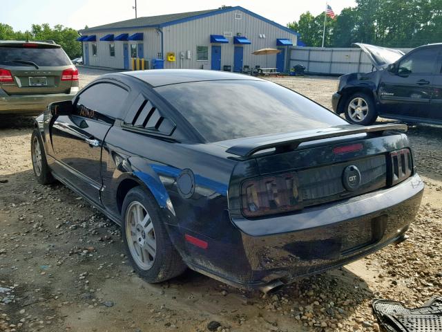 1ZVHT82HX75294920 - 2007 FORD MUSTANG GT BLACK photo 3