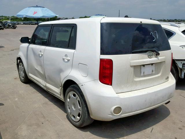 JTLKE50E981024956 - 2008 TOYOTA SCION WHITE photo 3