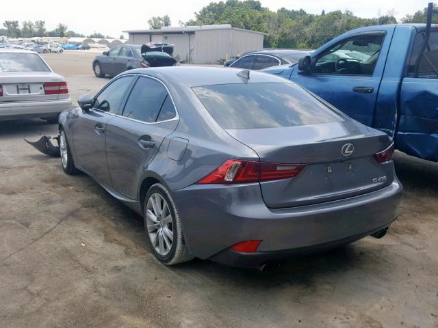 JTHBF1D22F5056587 - 2015 LEXUS IS 250 GRAY photo 3