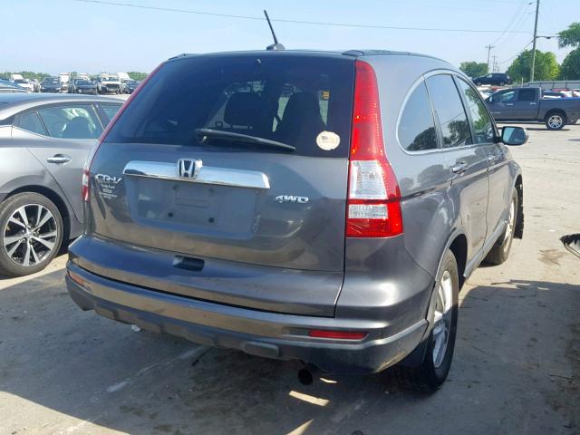 5J6RE4H72BL035121 - 2011 HONDA CR-V EXL GRAY photo 4