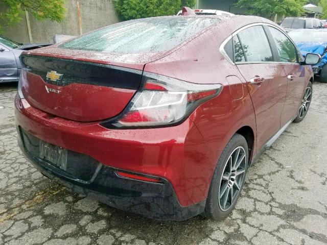 1G1RC6S56HU100823 - 2017 CHEVROLET VOLT LT RED photo 4