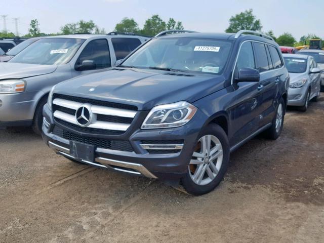 4JGDF2EE4FA443296 - 2015 MERCEDES-BENZ GL 350 BLU GRAY photo 2