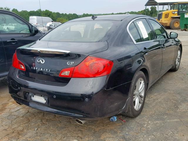 JN1CV6AP2DM718471 - 2013 INFINITI G37 BASE BLACK photo 4