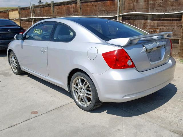 JTKDE167260134748 - 2006 TOYOTA SCION TC ვერცხლისფერი ფოტო 3