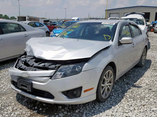 3FAHP0JA2CR376263 - 2012 FORD FUSION SEL SILVER photo 2